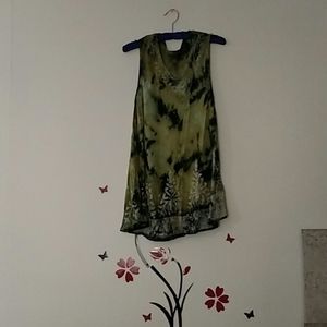 Tye Dye Flare Waist Tank Top